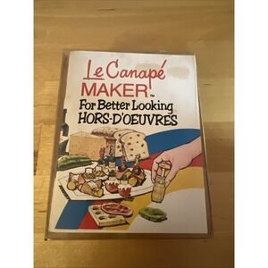 Le Canapé For Better Looking Hors-D'oeuvres booklet